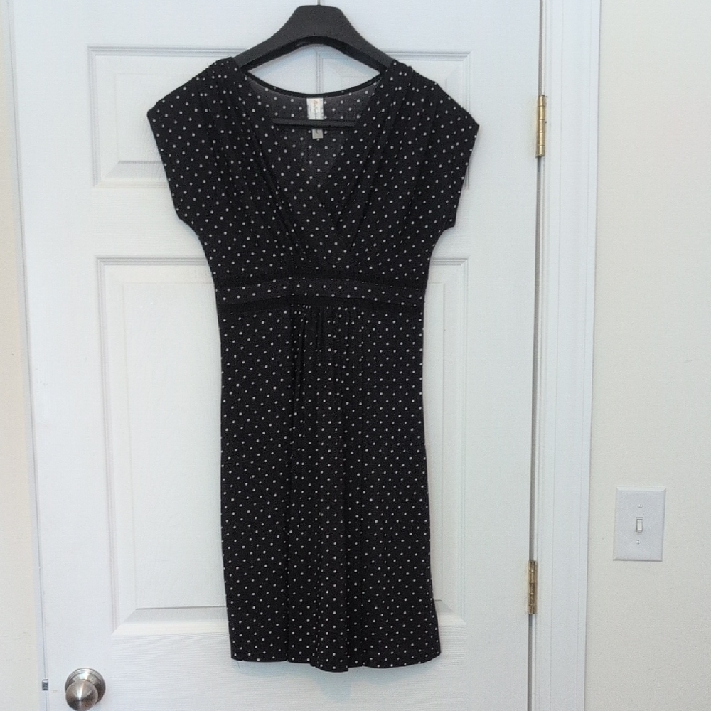 PerSeption Concept Black and White Polka Dot Top